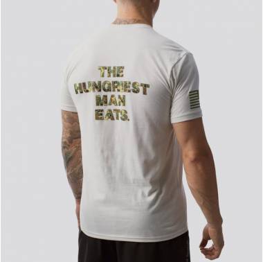 T-Shirt The Hungriest Man Eats 2.0 (Badlands-Sand) - Born Primitive boutique vetements crossfit homme