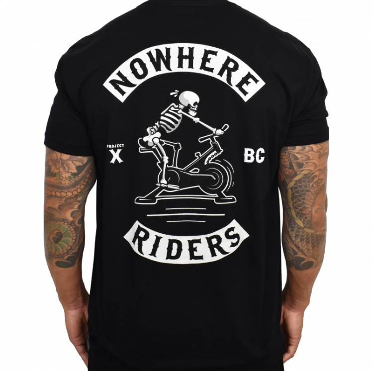 T-shirt NOWHERE RIDERS noir - Project X - boutique snatched vêtements homme crossfit sport training fitness
